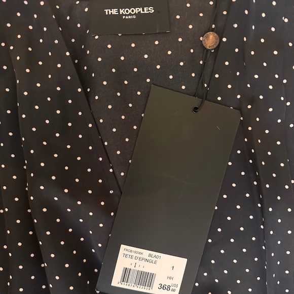The Kooples - Tête d'Épingle Polka Dot Maxi Dress - Picture 2 of 7